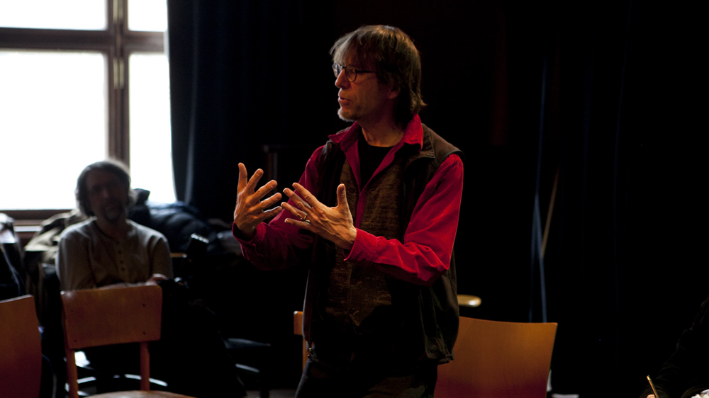 David Abram na semináři Poetika živého světa v Divadle Kampa v Praze 12. březen 2013.